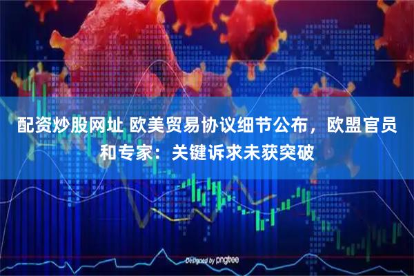 配资炒股网址 欧美贸易协议细节公布，欧盟官员和专家：关键诉求未获突破